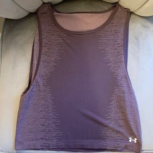 Women’s Purple Heat Gear Under Armour Tank Top Size SM